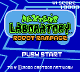 Dexter's Laboratory - Robot Rampage (USA) Title Screen